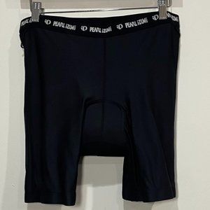 Pearl Izumi Women's Nylon Blend Black Padded Liner Bicycle Shorts Size Large
